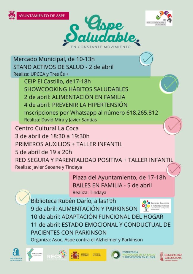 Aspe Saludable 2024. Cartel DEFINITIVO